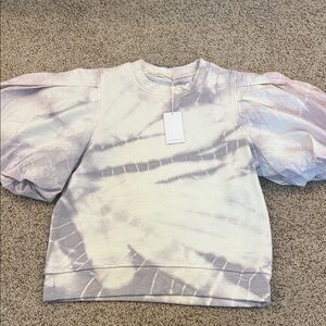 NWT Ulla Johnson Tie-Dye Puff Sleeve Top